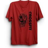 The Fame Crossfit Gym Spor Sporcu Kırmızı Kadın T-shirt