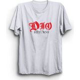The Fame Dio Logo Returns Rock Metal Müzik Grubu Beyaz Kadın T-shirt