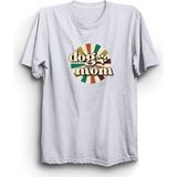 The Fame Dog Mom, Köpek Annesi, Paw Tişört - 5XL - Beyaz