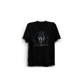 The Fame Ejderhalar Açık Dünyalı Fantezi RPG Sky Game Oyun Siyah Kadın T-shirt