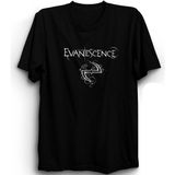 The Fame Evanescence, Minimal Logo, Rock Metal Müzik Grubu Tişörtü - 12 - 13 Yaş - Siyah