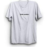 The Fame Eybi Yoxdur Boşver Azerbaycan Slogan Beyaz Kadın T-shirt