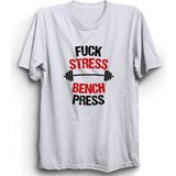 The Fame F*ck Stress Bench Press, Gym, Fitness, Spor Tişört - 2XL - Beyaz