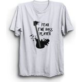 The Fame Fear The Bass Player Basçıdan Kork Bas Gitar Bass Guitar Müzik Music Beyaz Kadın T-shirt