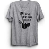The Fame Fear The Bass Player Basçıdan Kork Bas Gitar Bass Guitar Müzik Music Gri Kadın T-shirt
