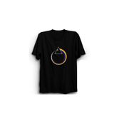 The Fame Floyd Moon İn Circle Rock Metal Müzik Grubu Siyah Kadın T-shirt