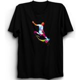 The Fame Futbol Futbolcu Spor Football Footballer Siyah Kadın T-shirt