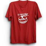 The Fame Gorillaz, Logo, Rock Metal Grup Tişörtü - 2XL - Kırmızı