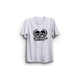 The Fame Green 2 Skulls Rock Metal Müzik Grubu Beyaz Kadın T-shirt