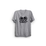 The Fame Green 2 Skulls Rock Metal Müzik Grubu Gri Kadın T-shirt