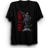 The Fame Guns N' Roses, Barcelona Rock Metal Grup Tişörtü - Siyah