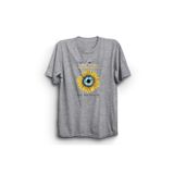 The Fame Hey Hey Rise Up Sunflower Rock Metal Müzik Grubu Gri Kadın T-shirt