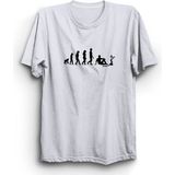 The Fame Hookah Nargile Evrim Evolution Beyaz Kadın T-shirt