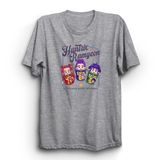 The Fame Huntriiix Ramyeon,K-Popp Demon H, Noodle Baskılı Unisex,%100 Pamuk Tişört, Gri, 4XL
