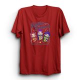 The Fame Huntriiix Ramyeon,K-Popp Demon H, Noodle Baskılı Unisex,%100 Pamuk Tişört, Kırmızı, 5XL