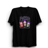 The Fame Huntriiix Ramyeon,K-Popp Demon H, Noodle Baskılı Unisex,%100 Pamuk Tişört, Siyah, 3XL