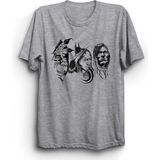 The Fame Indian Kızılderili Tasarım Gri Kadın T-shirt