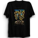 The Fame Jinjer, Sunflowers And Skulls, Rock Metal Müzik Grubu %100 Pamuk Tişört - 3XL - Siyah