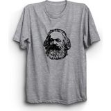 The Fame Karl Marx Gri Kadın T-shirt