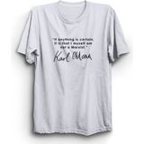 The Fame Karl Marx Kesin Olan Bir Şey Varsa O Da Marksist Olmadığımdır Beyaz Kadın T-shirt