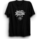 The Fame King Diamond, Pentagram, Rock Metal Grup Tişörtü - Siyah