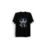 The Fame Kızılderili Şaman Indian Wolf Eagle Kurt ve Kartal Siyah Unisex T-shirt