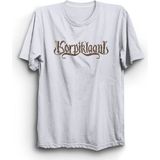 The Fame Korpiklaani, Wood Logo, Rock Metal Müzik Grubu Baskılı, %100 Pamuk Tişört - Beyaz - 2XL