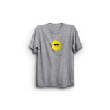 The Fame L-Yellow Man Lgo Kafası Sarı Adam Gri Kadın T-shirt