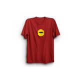 The Fame L-Yellow Man Lgo Kafası Sarı Adam Kırmızı Kadın T-shirt