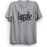 The Fame Lamb Of God, Logo, Rock Metal Grup Tişörtü - Gri - 3XL