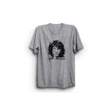 The Fame Lizzard King Morrissooonn Black Dooors Gri %100 Pamuk Kadın T-shirt