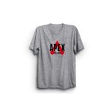 The Fame Logo Game Oyun Gri Kadın T-shirt