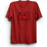 The Fame Lynyrd Skynyrd, Font-Vx, Rock Metal Müzik Grubu Tişörtü - 6 - 7 Yaş - Kırmızı