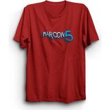 The Fame Maroon 5, Font Design, Rock Metal Müzik Grubu Tişörtü - 3XL - Kırmızı
