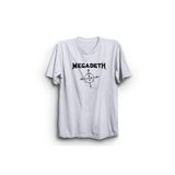 The Fame Mega American Thrash Metal Logo Rock Metal Müzik Grubu Beyaz Unisex T-shirt