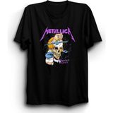 The Fame Metallica Damaged Justice, Rock Metal Tişört - 4XL - Siyah