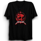 The Fame Metallica, Vrs-Red Rock Metal Grup Tişörtü - Siyah - 6 - 7 Yaş