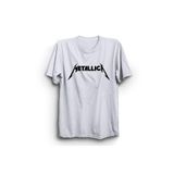 The Fame Metallllica, Classic Logo, Rock Metal Müzik Grubu Çocuk Tişörtü Beyaz 6-7 Yaş