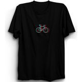 The Fame Mini Bicycle, Mini Bisiklet Logo %100 Pamuk Tişört - Siyah - 3XL