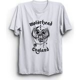 The Fame Motörhead England Classical Logo Rock Metal Grup Beyaz Erkek T-shirt
