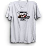 The Fame Motosiklet Motobike Motorcycle Gaz Gas Chopper Beyaz Kadın T-shirt