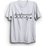 The Fame Müzik Nota ve İnsanlar Music Beyaz Kadın T-shirt