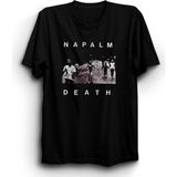 The Fame Napalm Death 001 Rock Metal Tişört - 2XL - Siyah