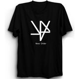 The Fame New Order, Cross Design, Rock Metal Müzik Grubu, Unisex, Siyah %100 Pamuk Tişört - XS