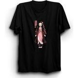 The Fame Nezuko Kamado S2 Demon Slayer, Iblis Keser, Anime Tişört - 4XL - Siyah