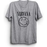 The Fame Nirvana, Black, Smile Rock Metal Grup Tişörtü - 8 - 9 Yaş - Gri