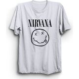 The Fame Nirvana, Black, Smile Rock Metal Grup Tişörtü - Beyaz