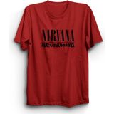The Fame Nirvana, Nevermind, Black Design, Rock Metal Müzik Grubu Tişörtü - 4XL - Kırmızı