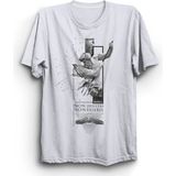 The Fame Non Desistas, Non Exieris (Asla Pes Etme, Asla Vazgeçme) Mitolojik Çizim Tişört - 5XL - Beyaz