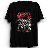 The Fame Obituary, Skulls, Rock Metal Müzik Grup Tişörtü - Siyah